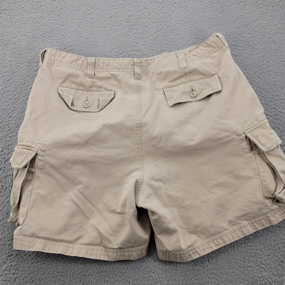 Lands' End Shorts Mens‎ 36 Tan Khaki Cargo Outdoor Hiking Pockets - Picture 3 of 11